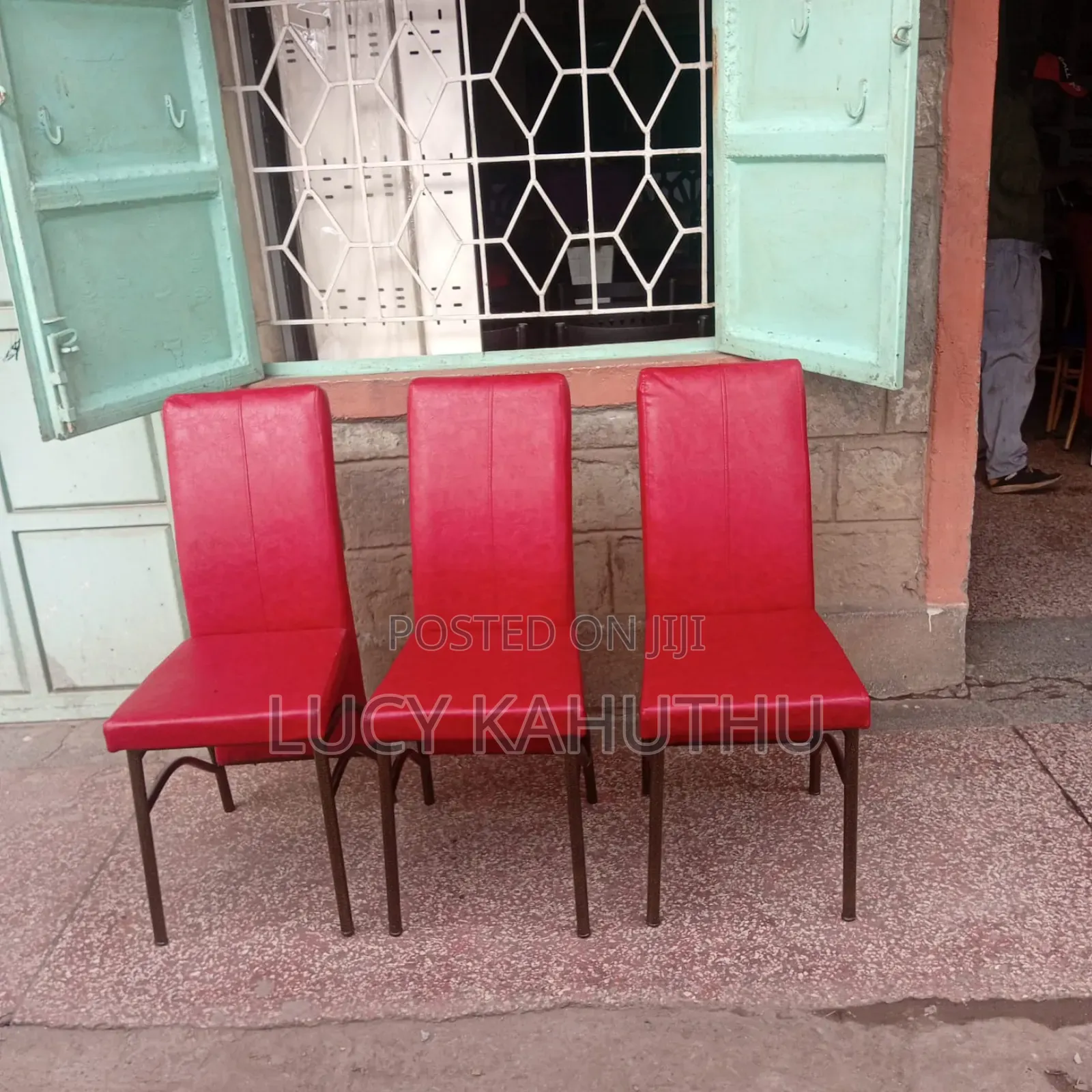Red Powder Coated Executive Chairs