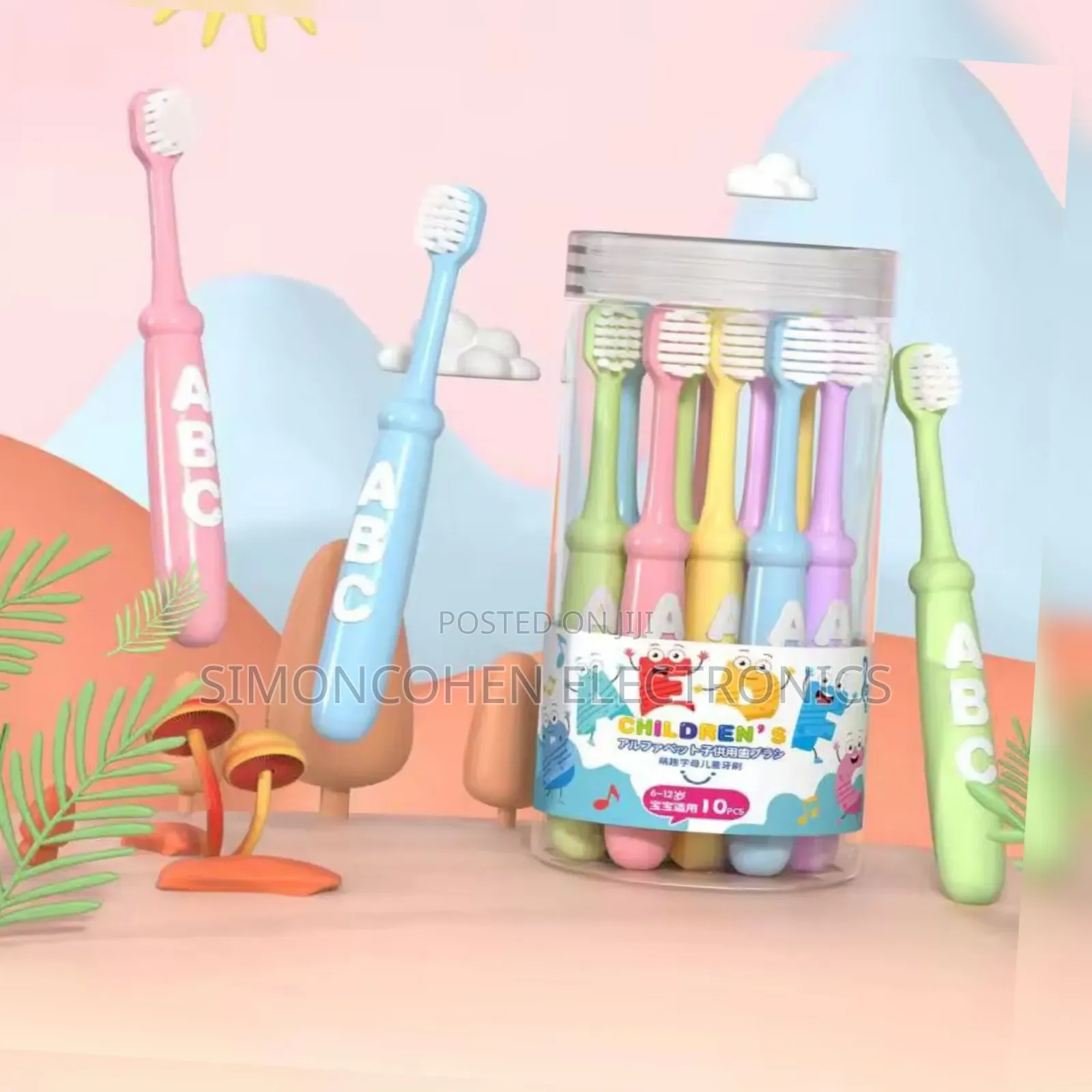 10pcs Cute Children Toothbrush Set