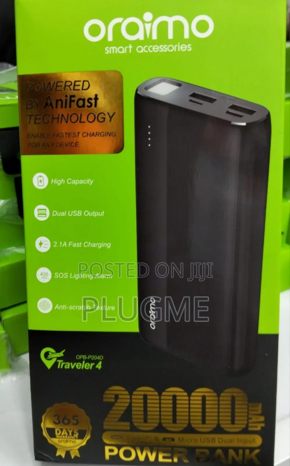 Oraimo 20000mah Fast Charging Power Bank