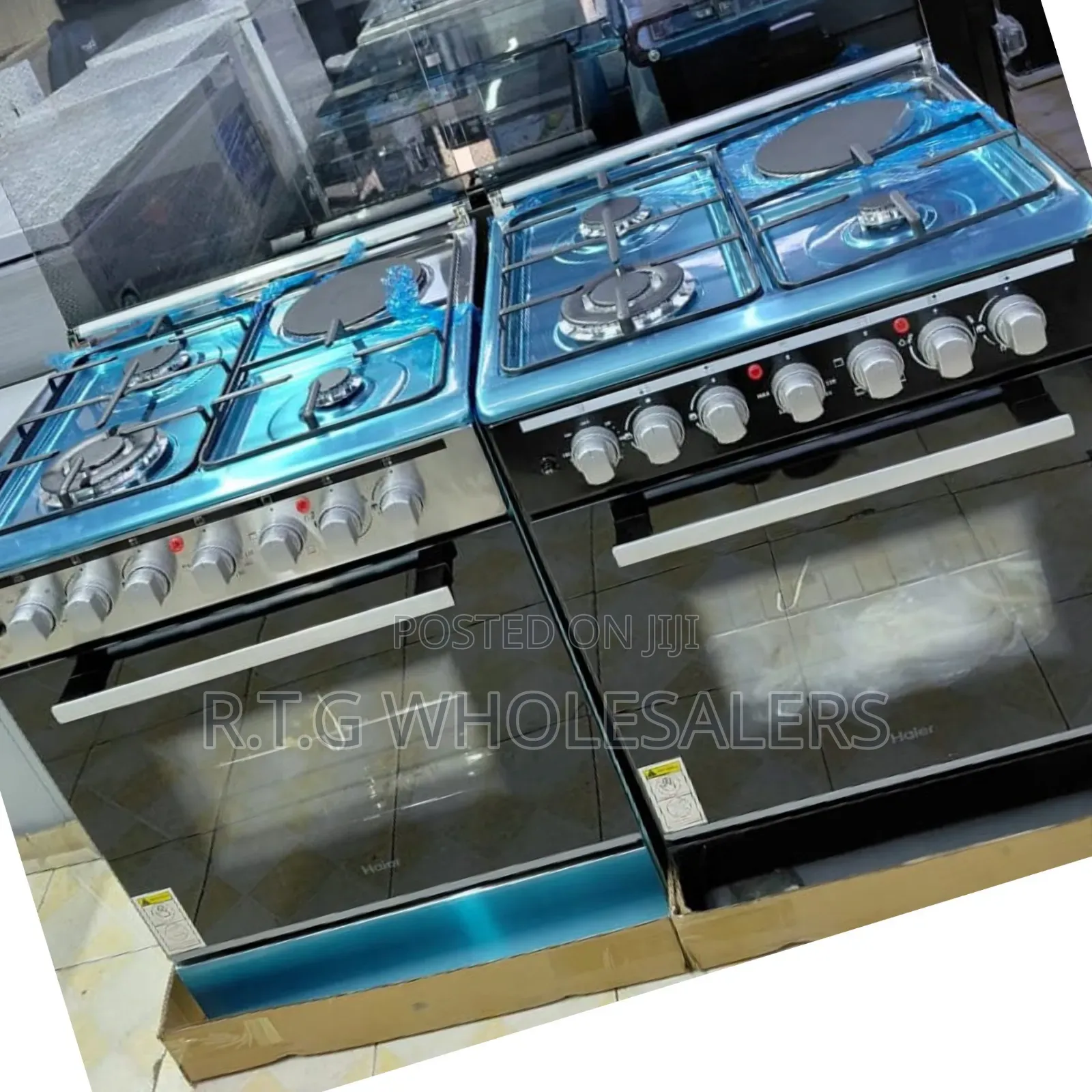 Haier 60×60 Standing Cooker – Gas Sensor Wok Burner