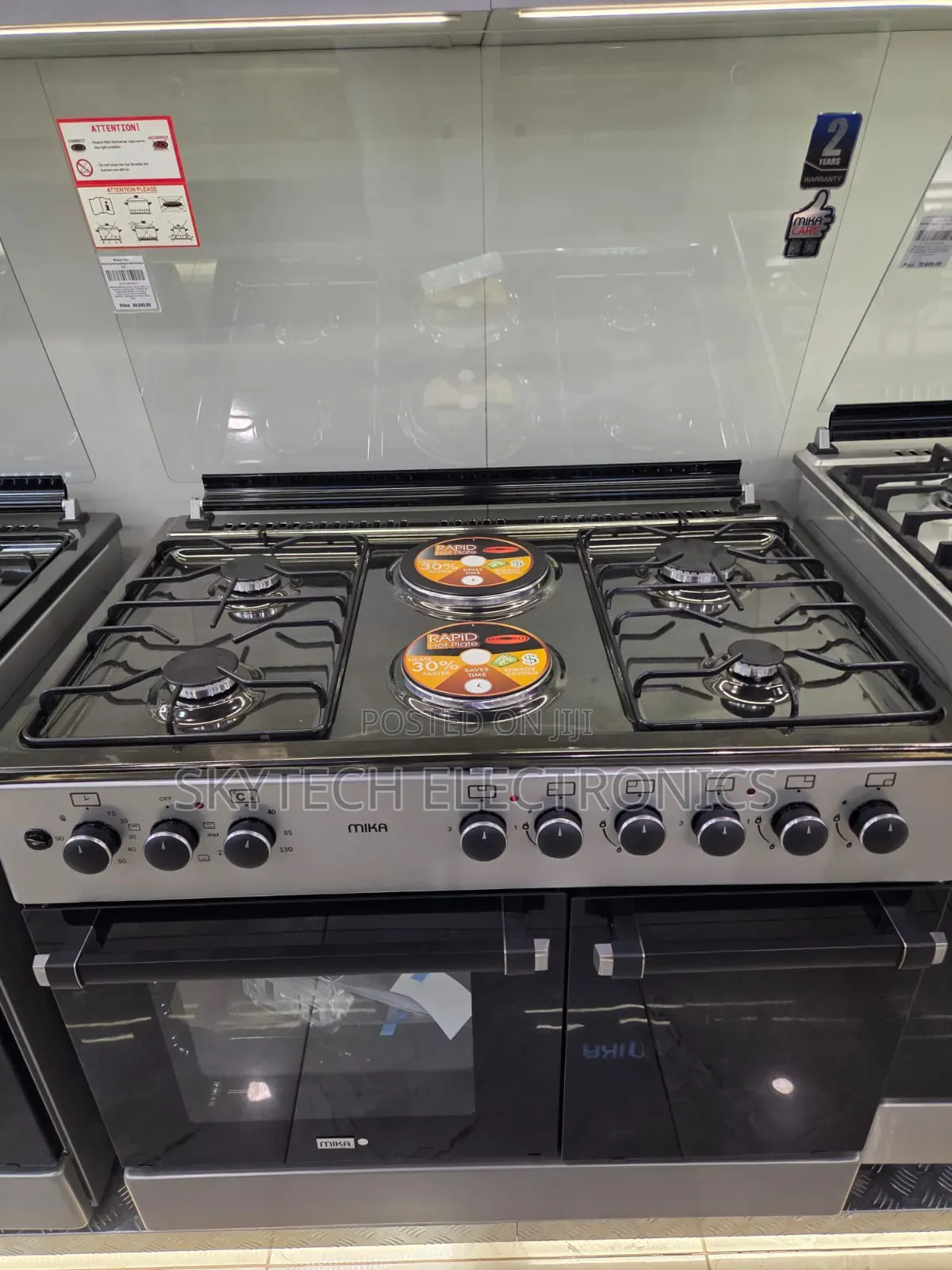 Mika Standing Cooker 90cm × 60cm 4g+2 E