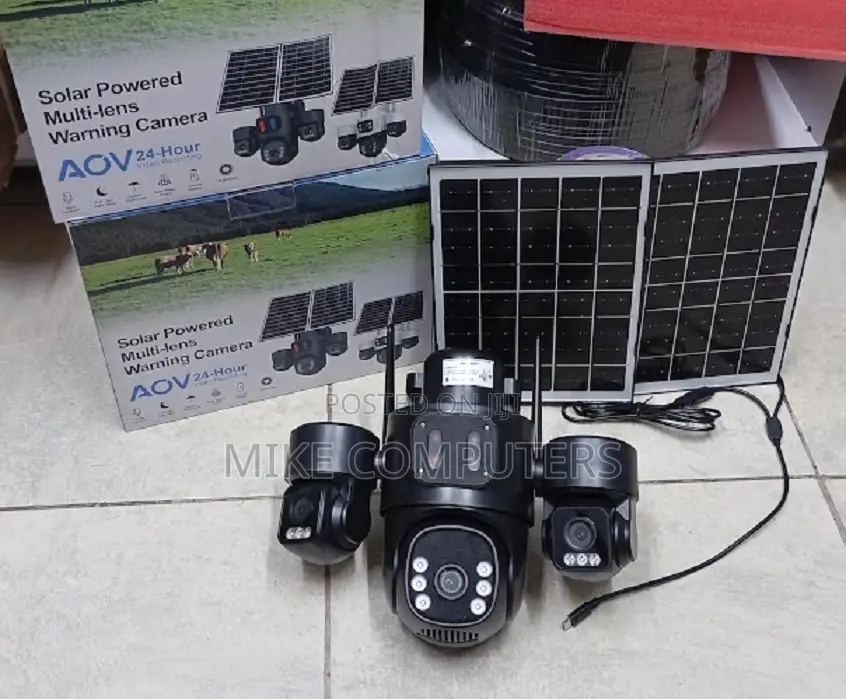 Smart Home Security 12mp 4g Solar CCTV Camera With Dual Panel