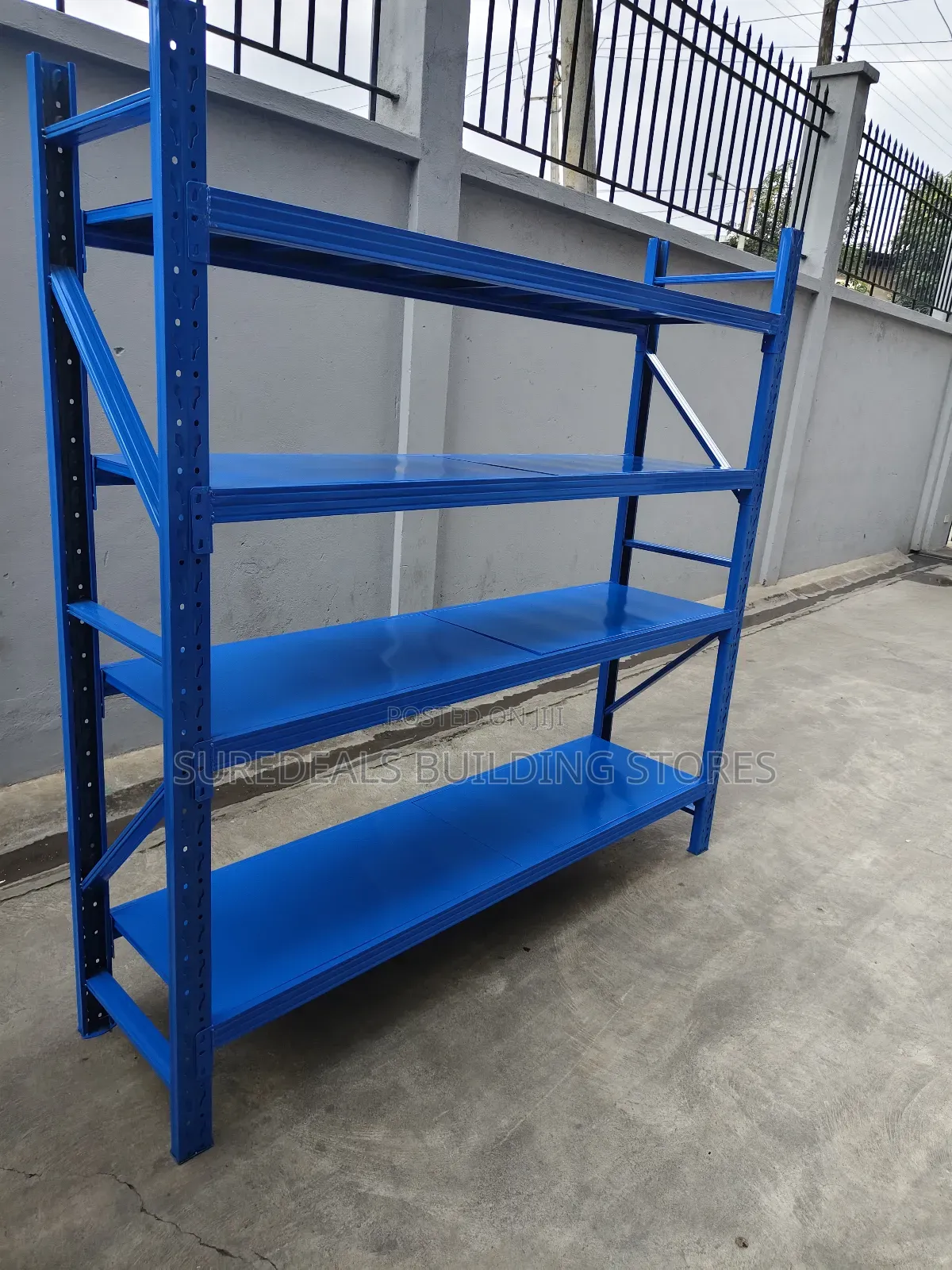Heavy-duty Industrial Steel Shelving Unit *2mtrs By 2mtrs By 0.5mtrs*