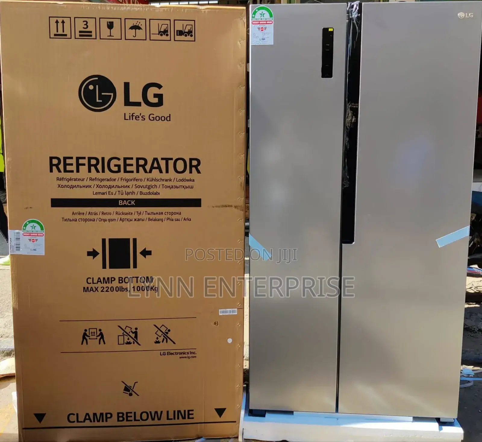 Lg Side By Side Fridge 519litres No Frost Refrigerator