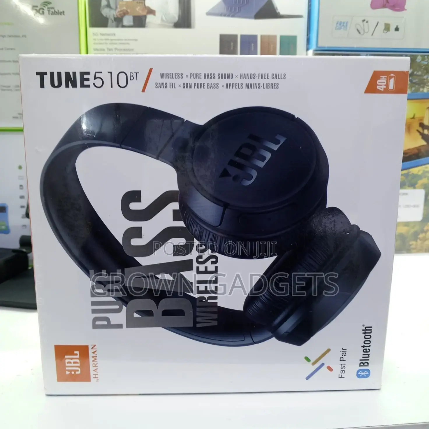 Jbl Tune 510bt Pure Bass Wireless Headphones With Mic