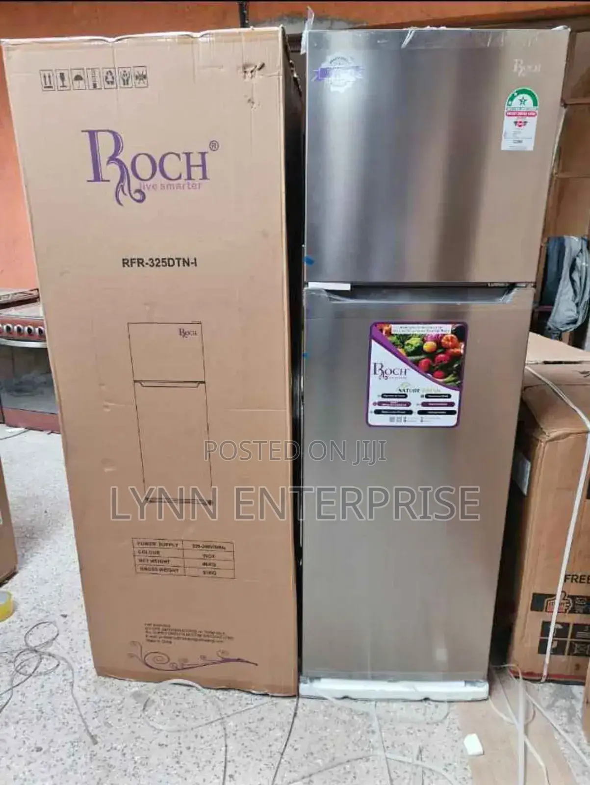 255 Litres Roch RFR-325-Dt-I No Frost Double Door Refrigerator