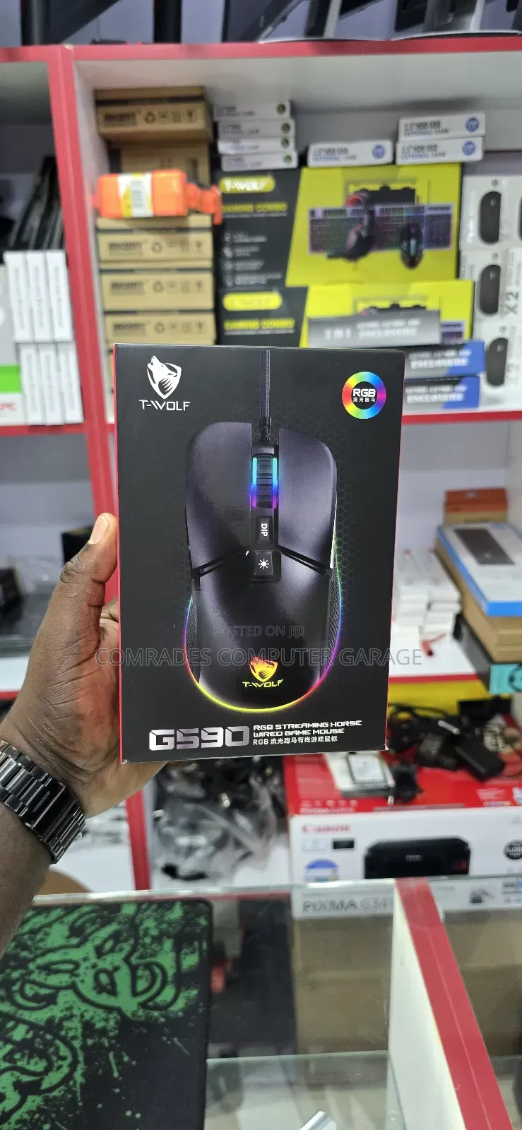 RGB Streaming Horse Wired Game Mouse