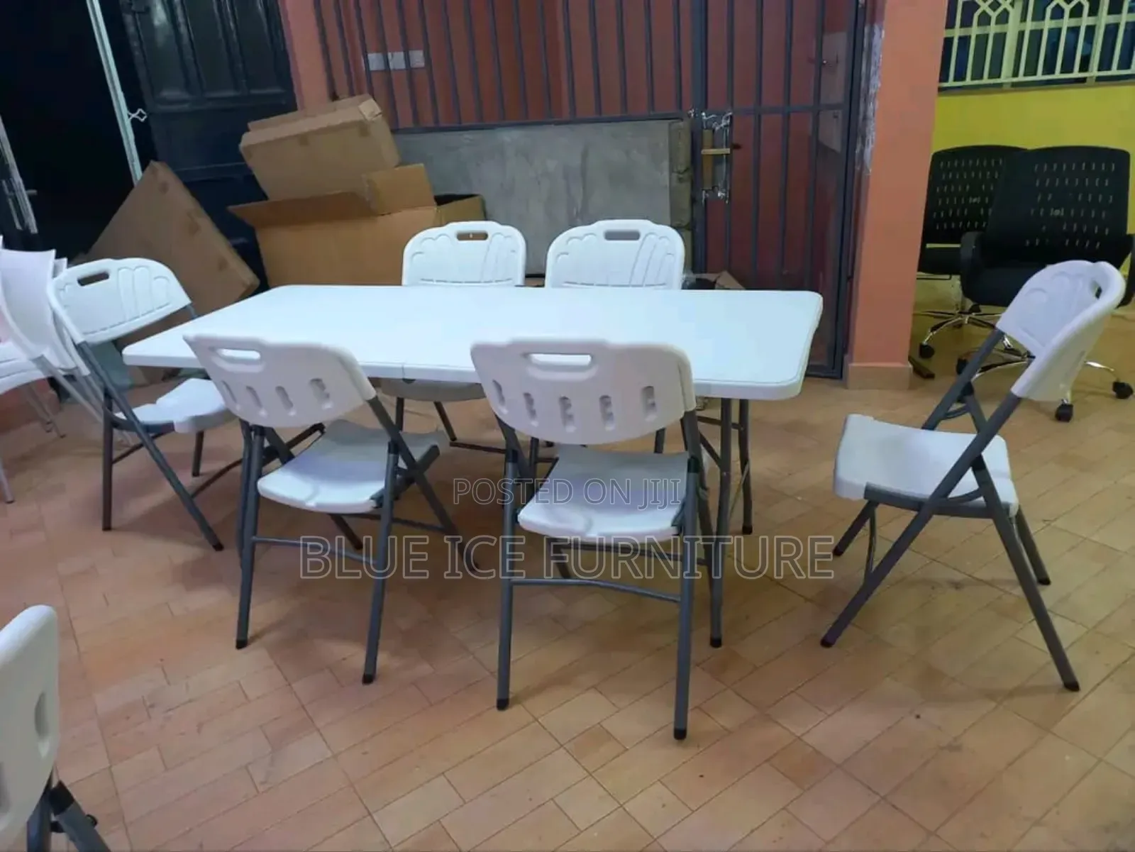 Event Table With 6 Seater Foldable