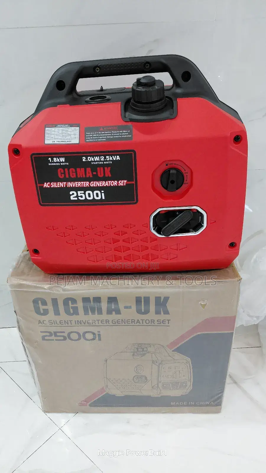 Cigma-Uk 2500i 2kw/2.5kva Super Silent Inverter Generator Set