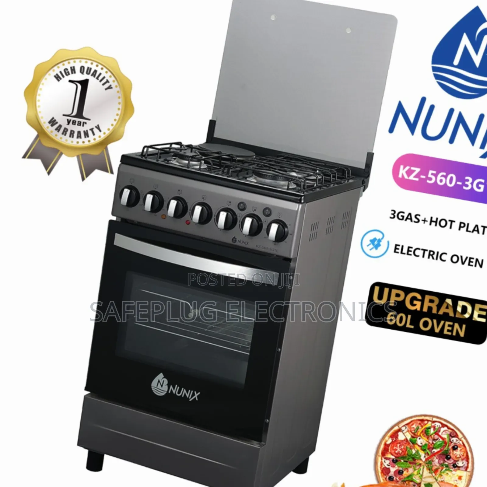 Nunix 3+1 Standing Cooker | 50x55cm |