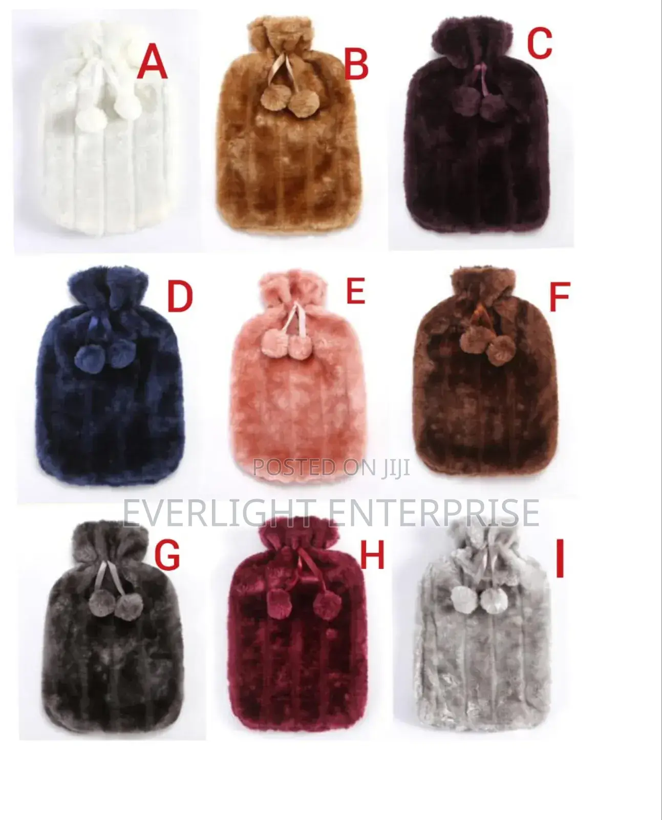 2l Hot Water Bottle Faux Fur