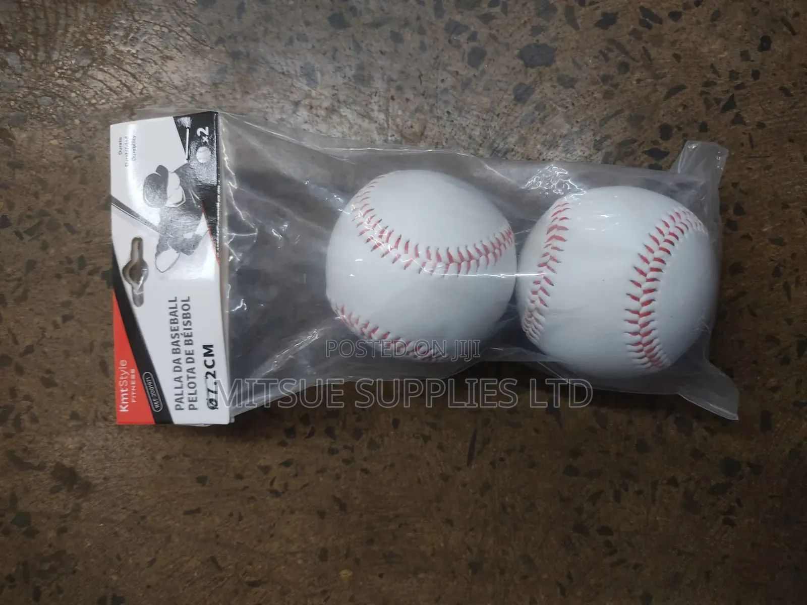 Pair Of Baseball 7.2cm Diameter