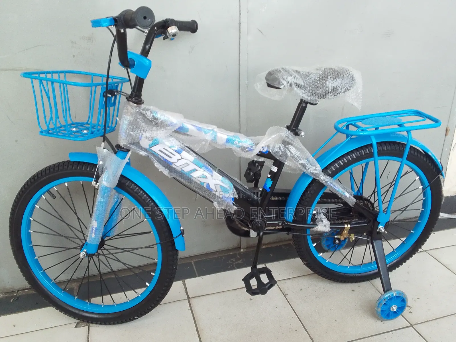 Blue BMX Sturdy Bike for Kids Upto 12yrs