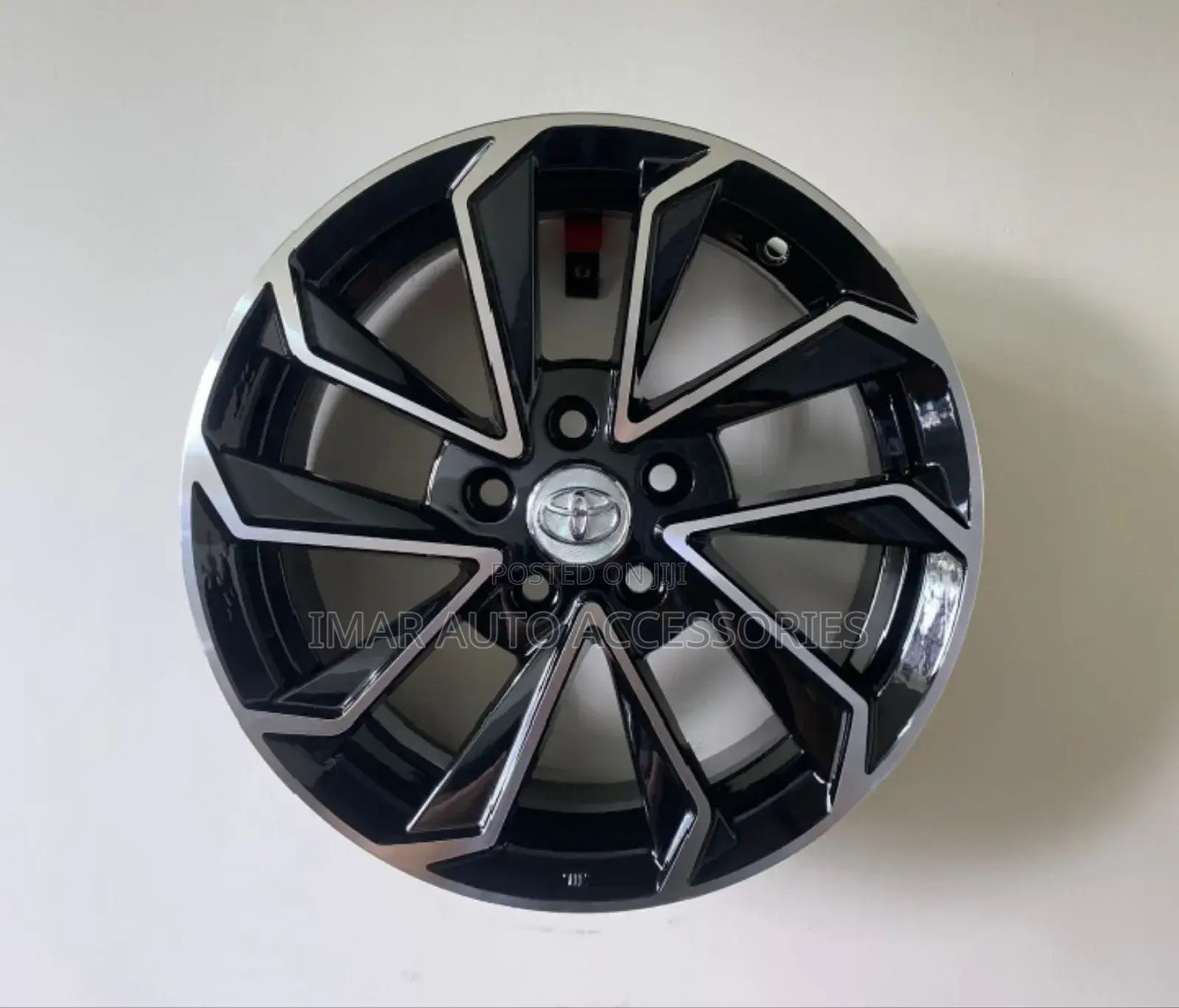 15-Inch 5-Hole Black Alloy Rims | Stylish Durable Wheels