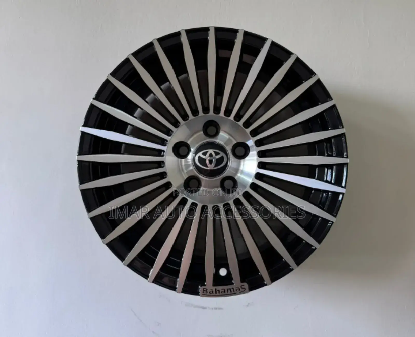 15-Inch Alloy Rims 5-Hole | Matte Black Silver Stylish Design