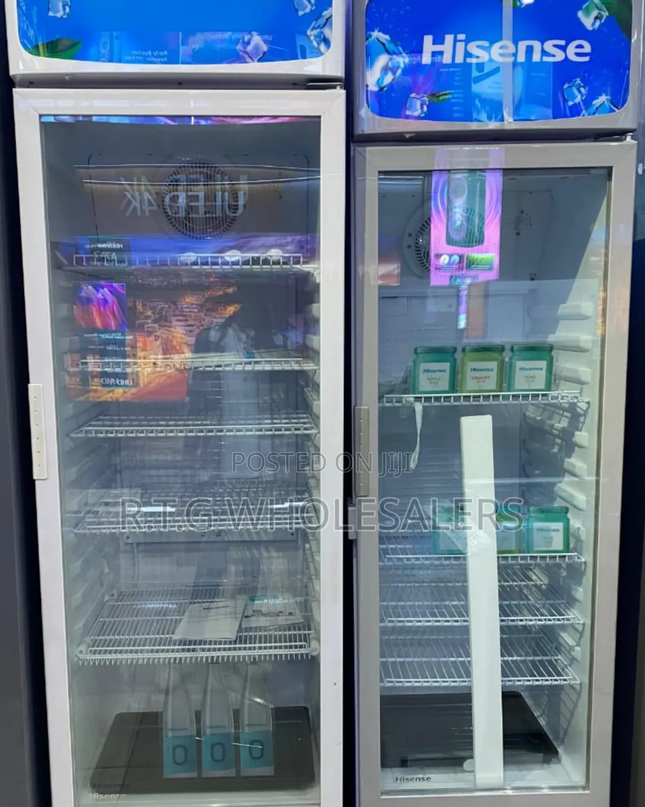 Hisense 758 L Side‐By‐Side Showcase Chiller Fridges