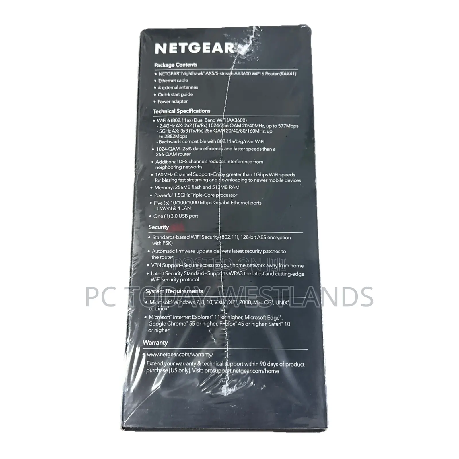 Netgear Nighthawk Ax5 5-stream Wifi Router, Ax3600 (Rax41)