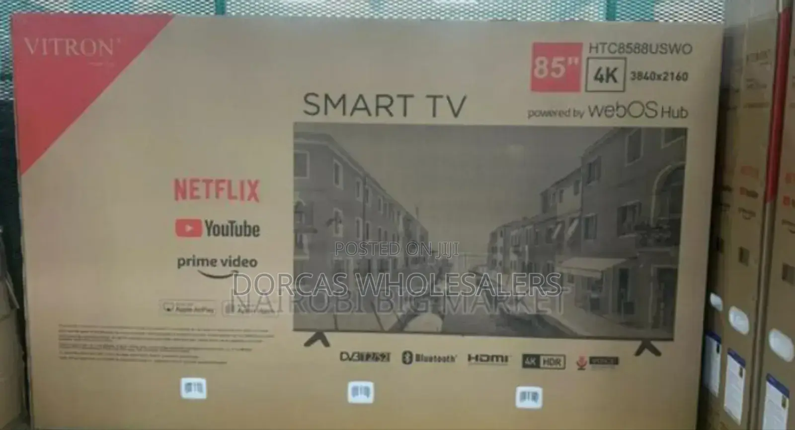 With Warranties Vitron 85inch Smart Tv