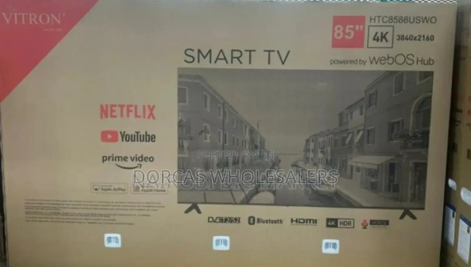 With Warranties Vitron 85inch Smart Tv