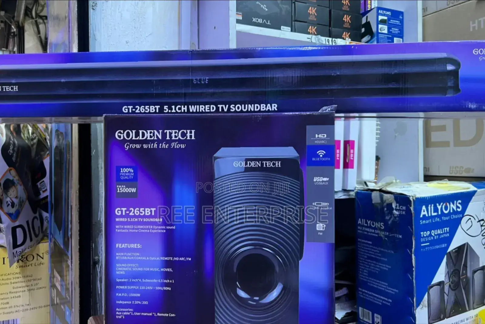 *5.1ch Goldentech Soundbar System *