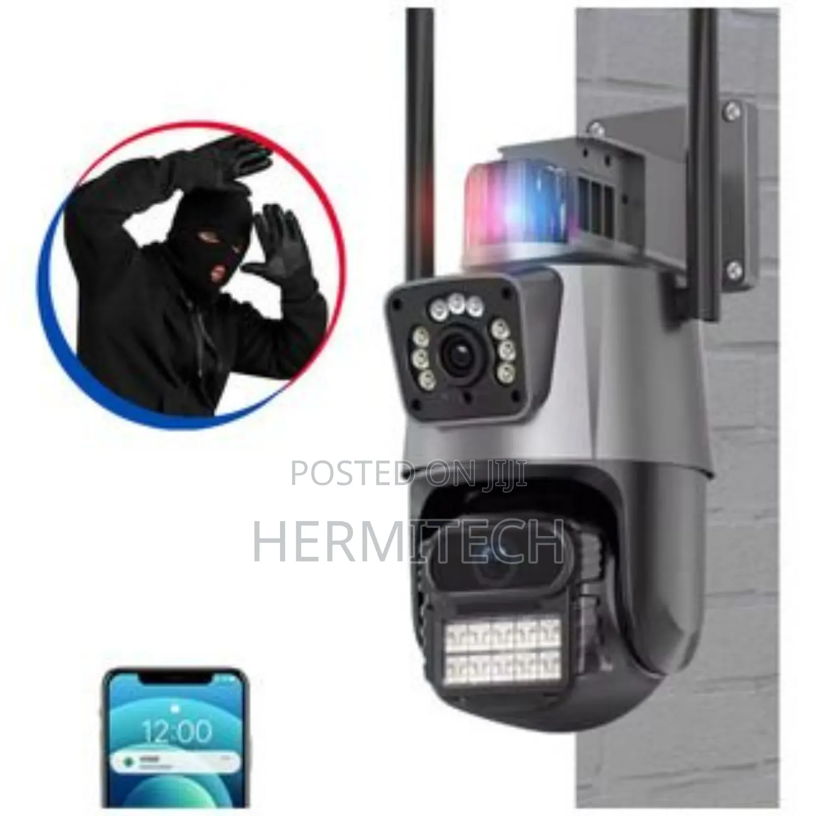Dual Lens Cameras With Alarm System