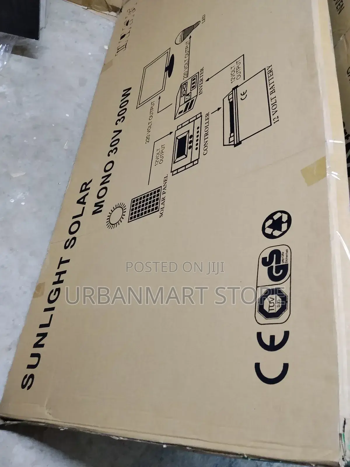 Sunlight 300w High-Efficiency Mono Solar Panel System W/ Controller