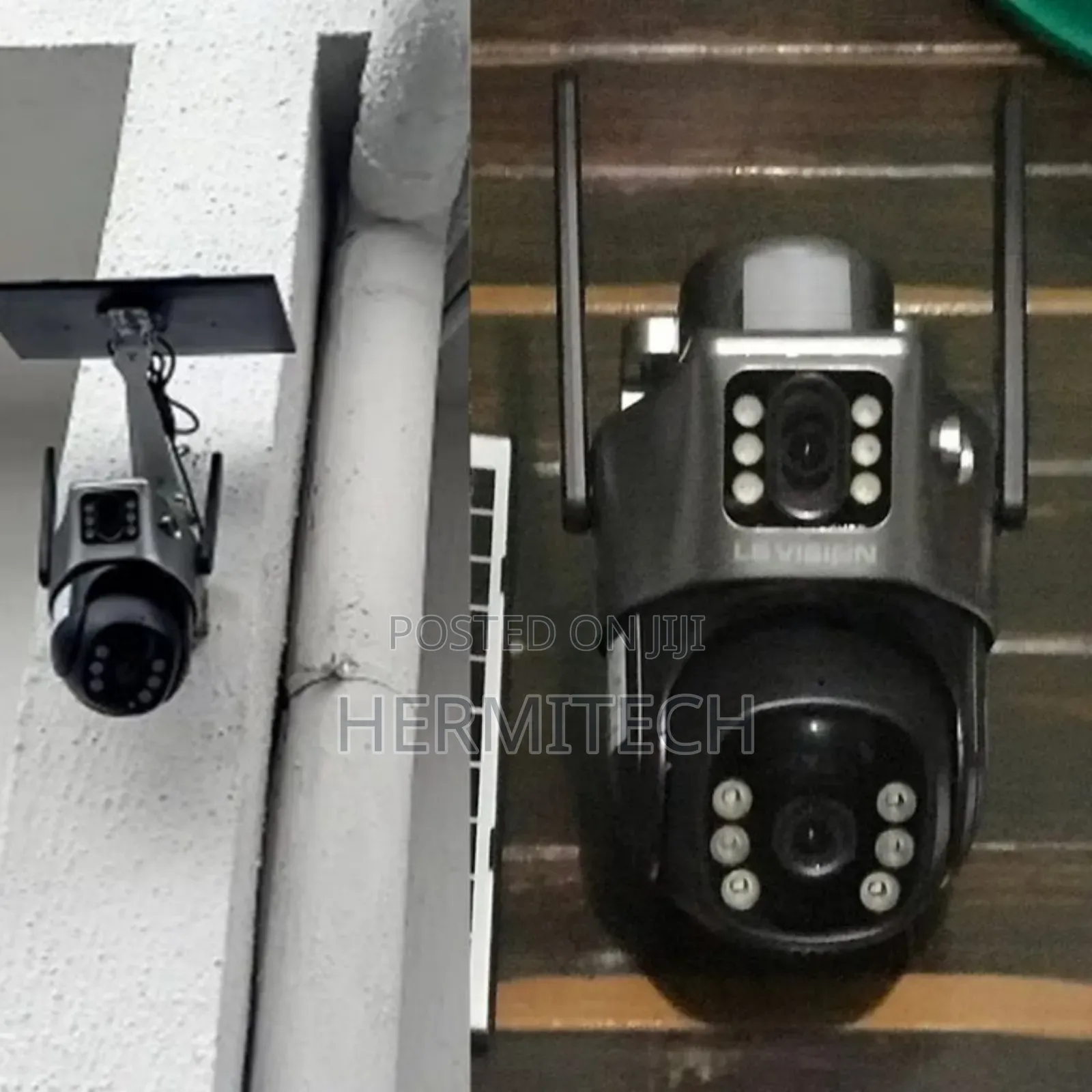 Water Proof Solar Powered CCTV Dual Lens Available