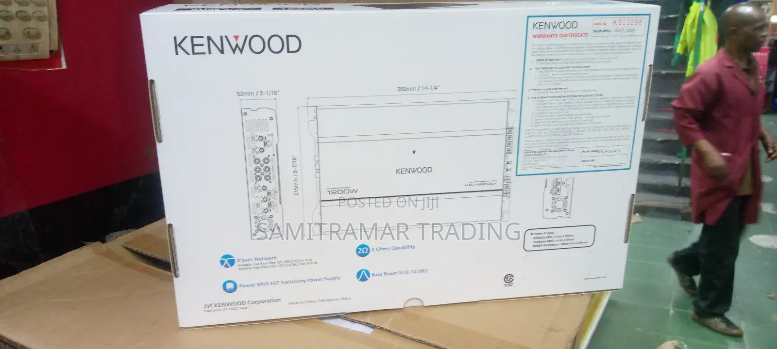 Kac-Ps904ex New Kenwood Class Ab 4-Channel Bridgeable Amplifier 1200w