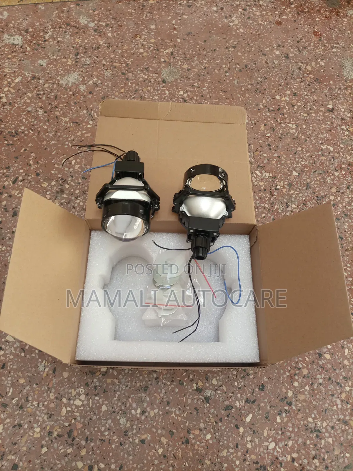 2.5" Bi Led Laser Projector With 5d Crystal Ring