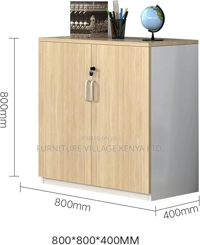 Office Cabinet; 2-door Wooden Credenza Office Filling Cabinet