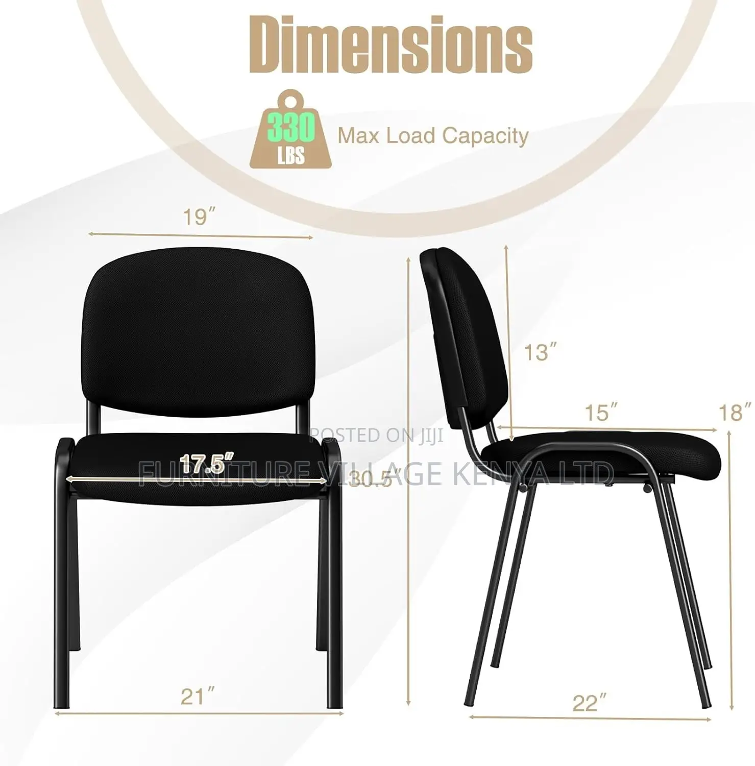 Office Chair; Tosca Office Stackable Guest Chair