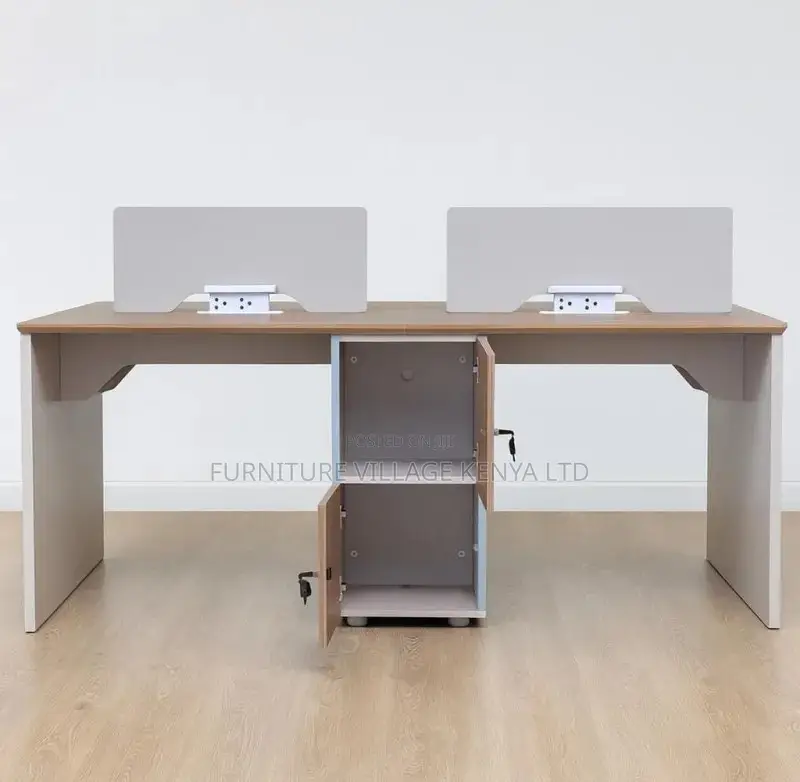 Workstation; 4 Way Modular Open Office Workstation