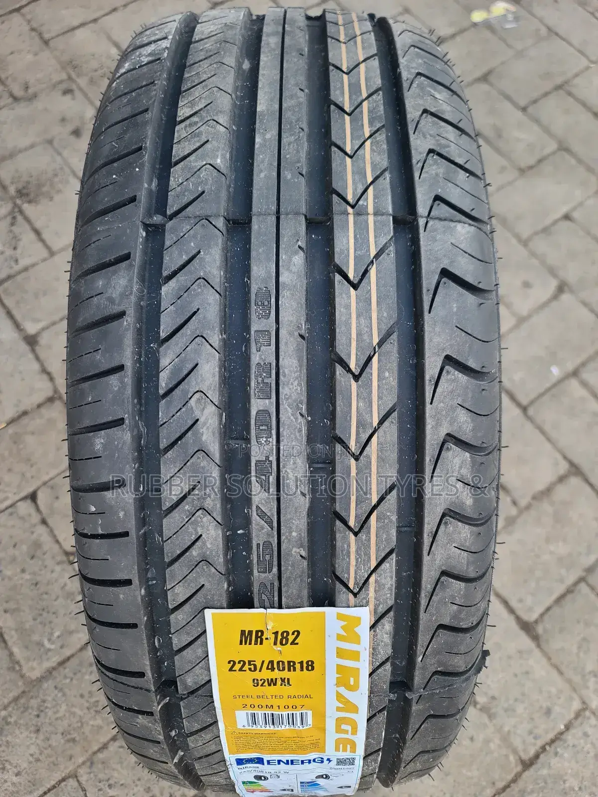 225 /40 R18 Mirage Tyres 92w X/L Mr-182