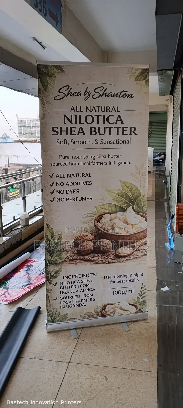 Stable Indoor and Outdoor Event Broadbase Roll-Up Banner