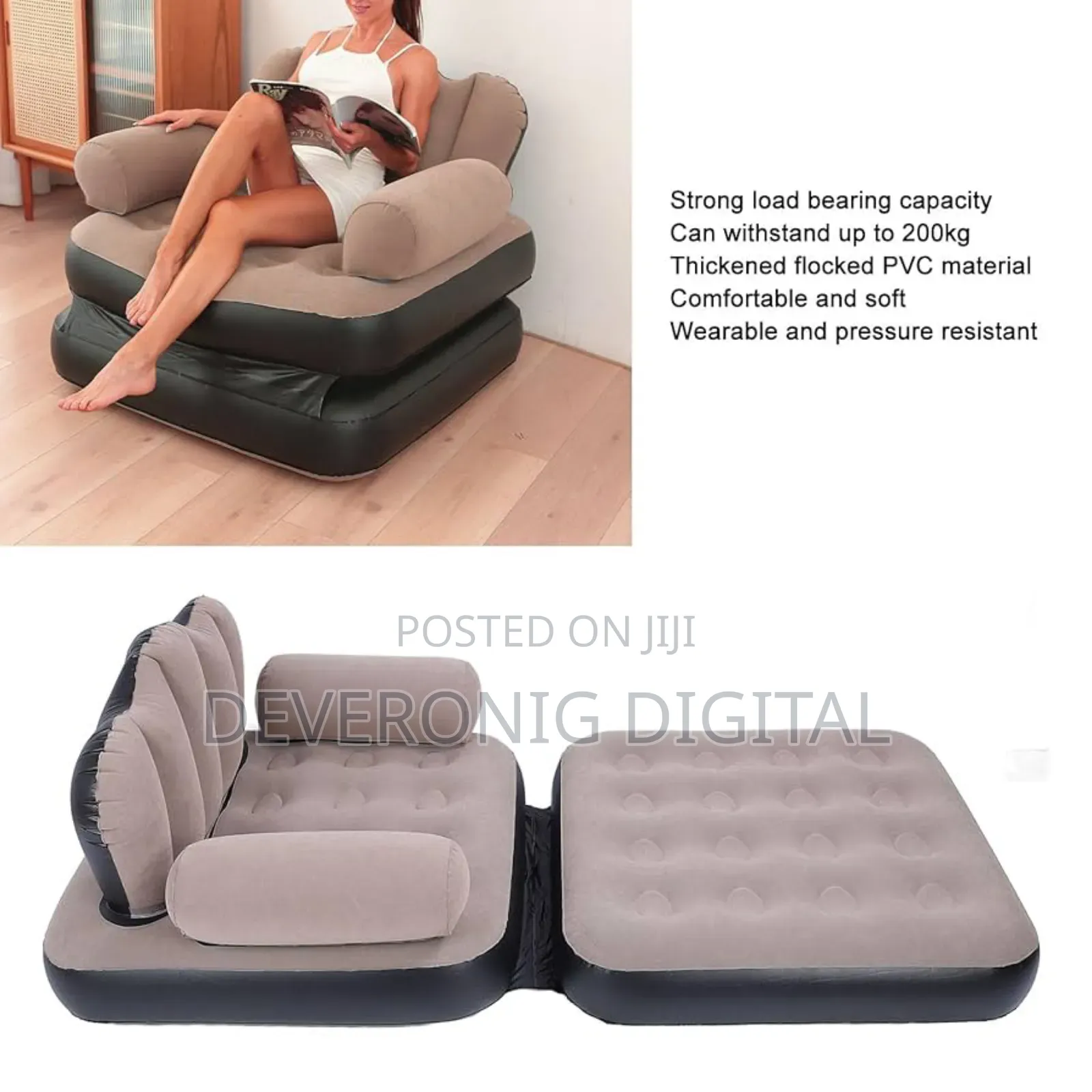 * *Inflatable Sofa or Bed 2in1