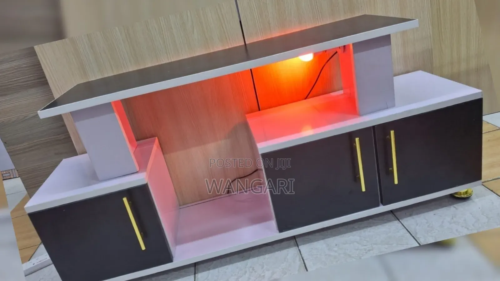 Black N White Tv Stand