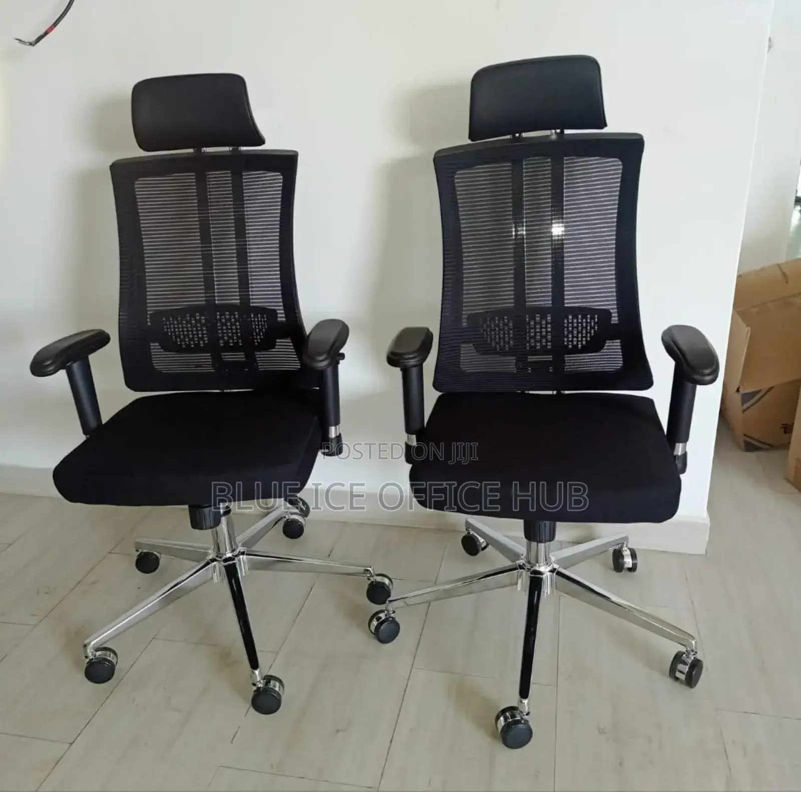 Office Chair With Supportive Back and Castor Wheels
