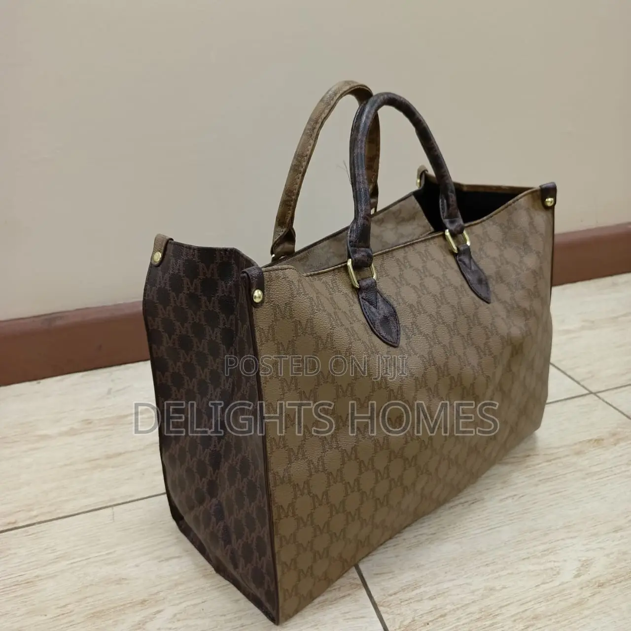 Geometric Pattern Top Handle Bag-Rem