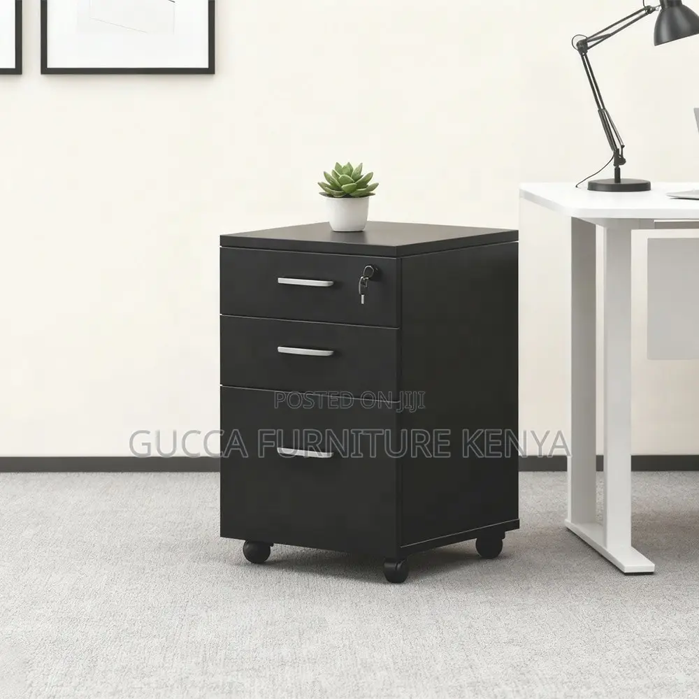 Office 3-drawer Mobile Vertical Filing Cabinet