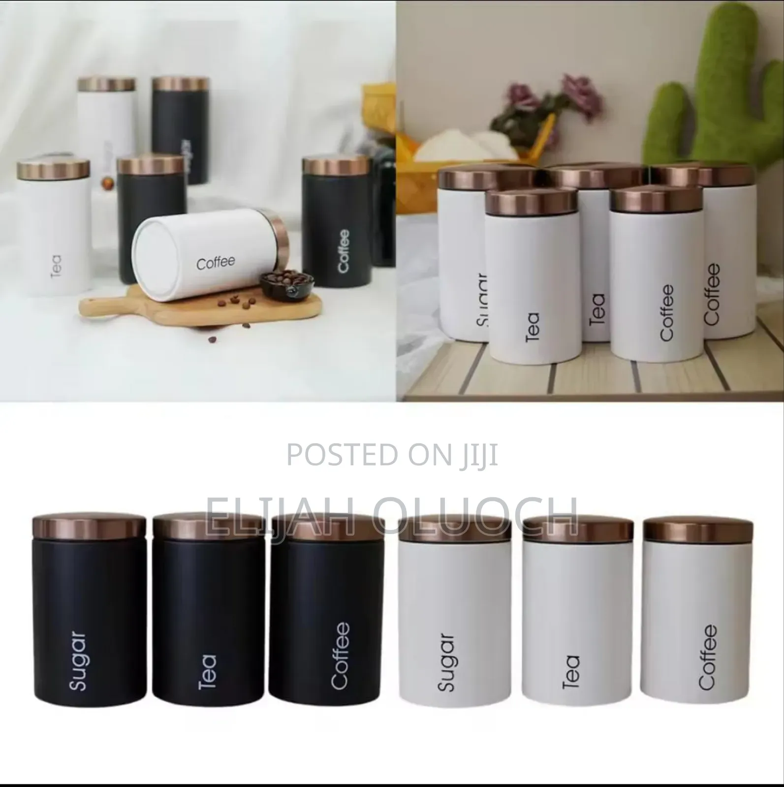 Sugar, Tea, Coffee Canisters Available