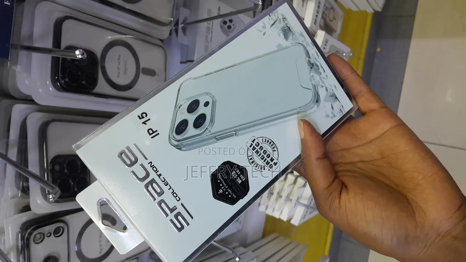 Nissa Space Collection Hard Clear Cover for iPhone 15