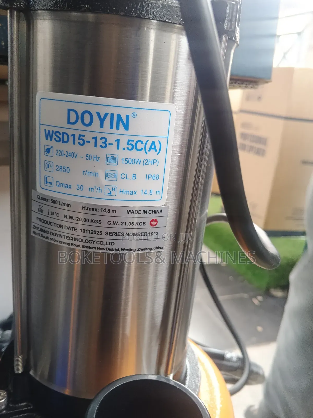 Doyin 2hp Sewage Pump