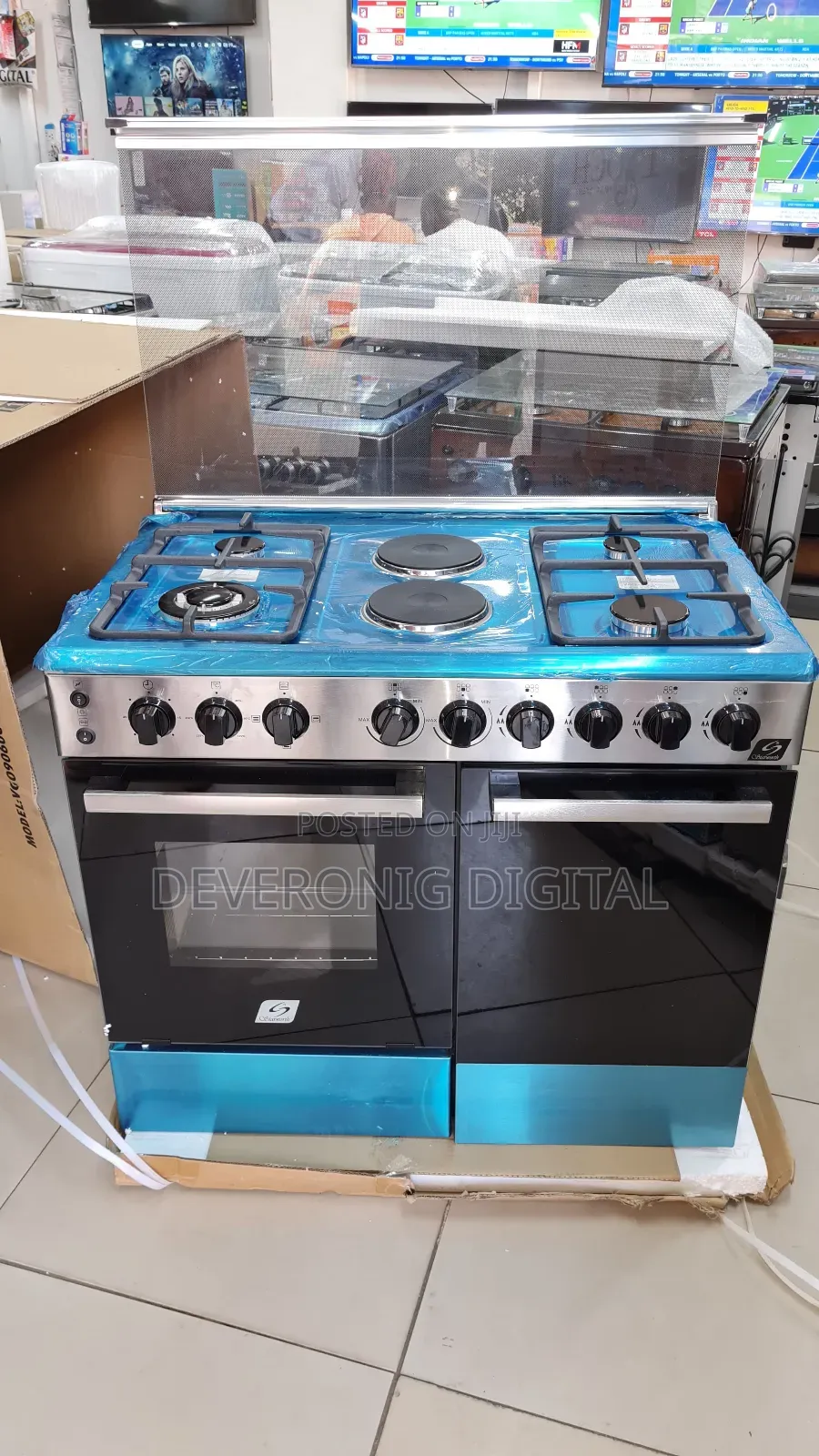 60*90 Starworth 4+2stainless Steel Cooker With Electric Oven Electric