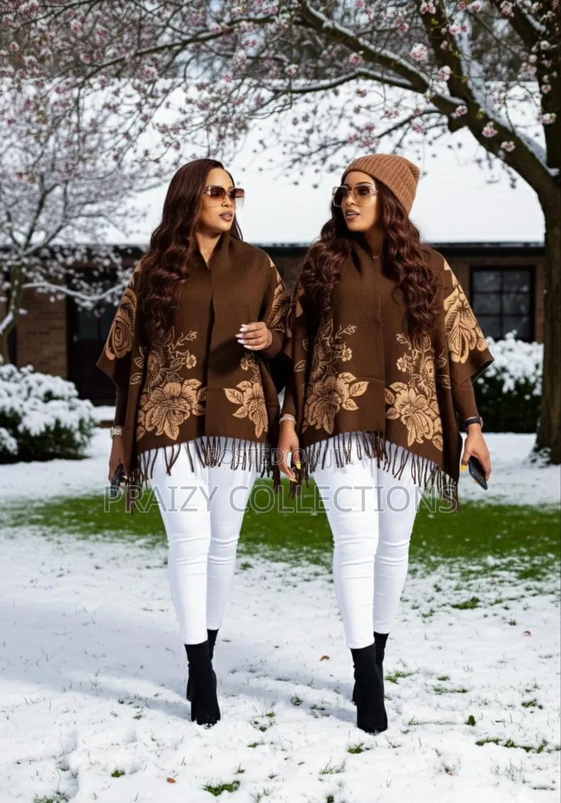 Knitted Double Sided Shawls