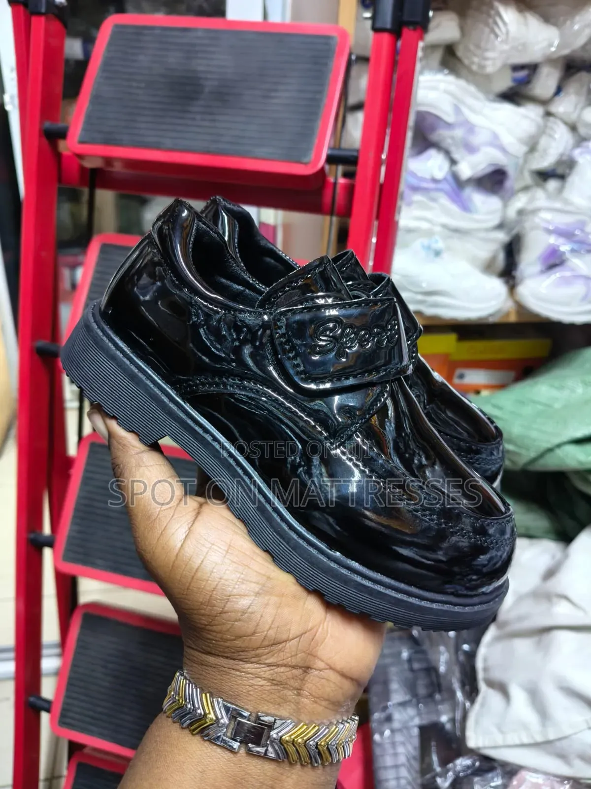 Girl Child Wet Look Shoes. Sizes 27_38. Free Delivery Within Nairobi.