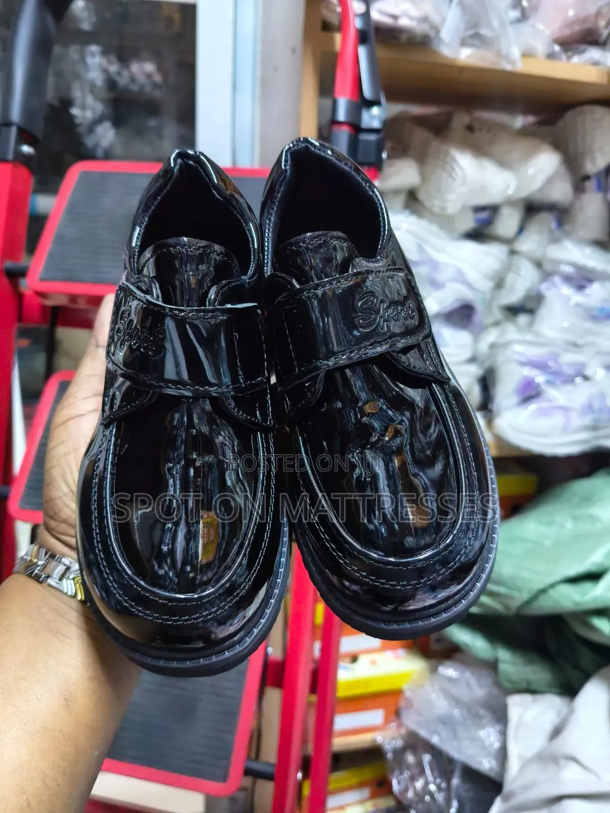 Girl Child Wet Look Shoes. Sizes 27_38. Free Delivery Within Nairobi.