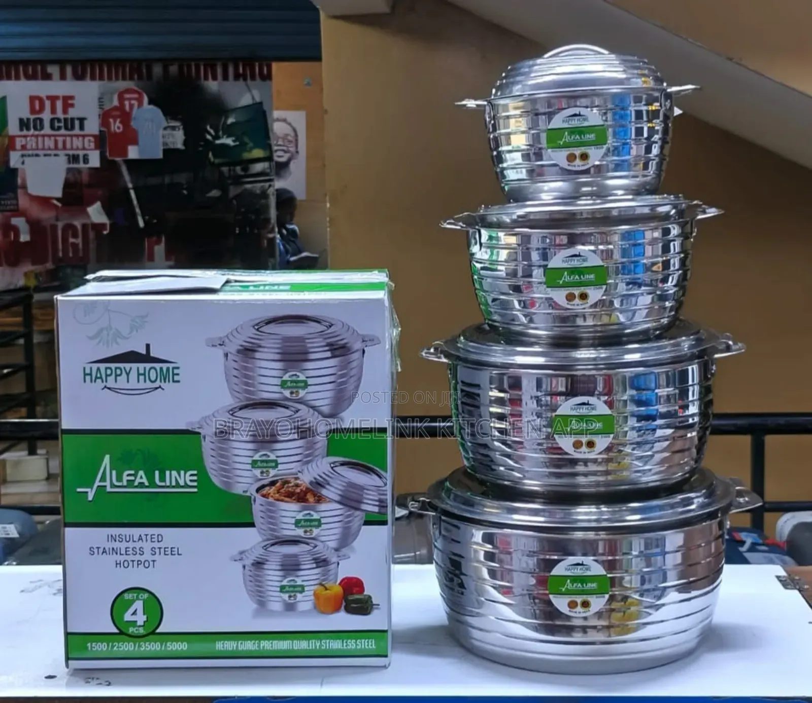 4pcs Happy Home Hotpots