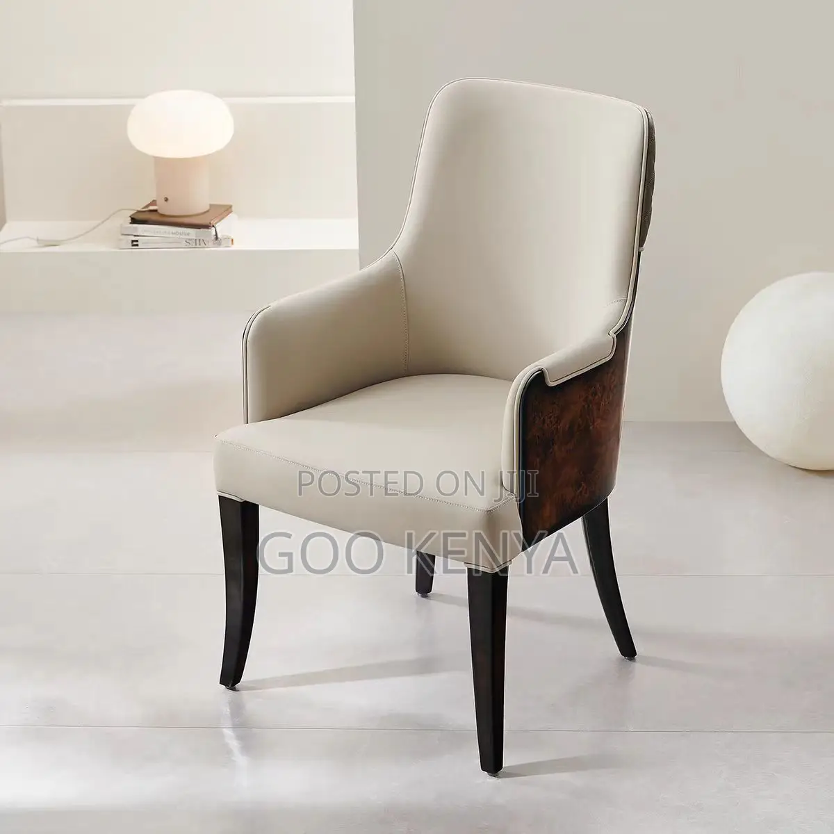 Home Chair; Designer High-end Wood Grain Chair For Living Room
