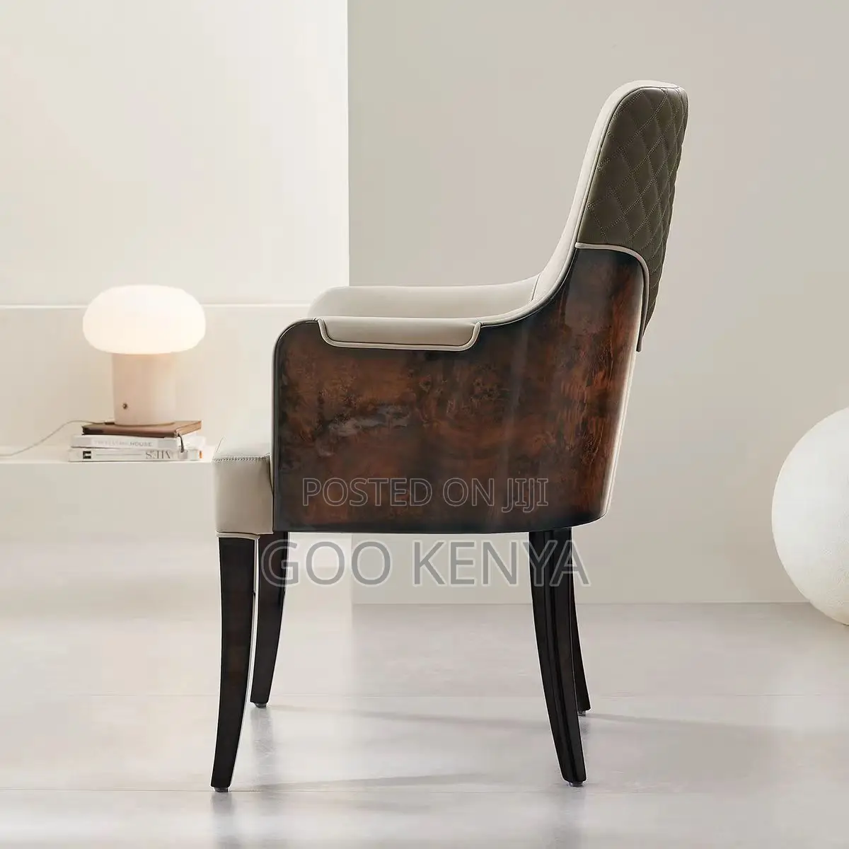 Home Chair; Designer High-end Wood Grain Chair For Living Room