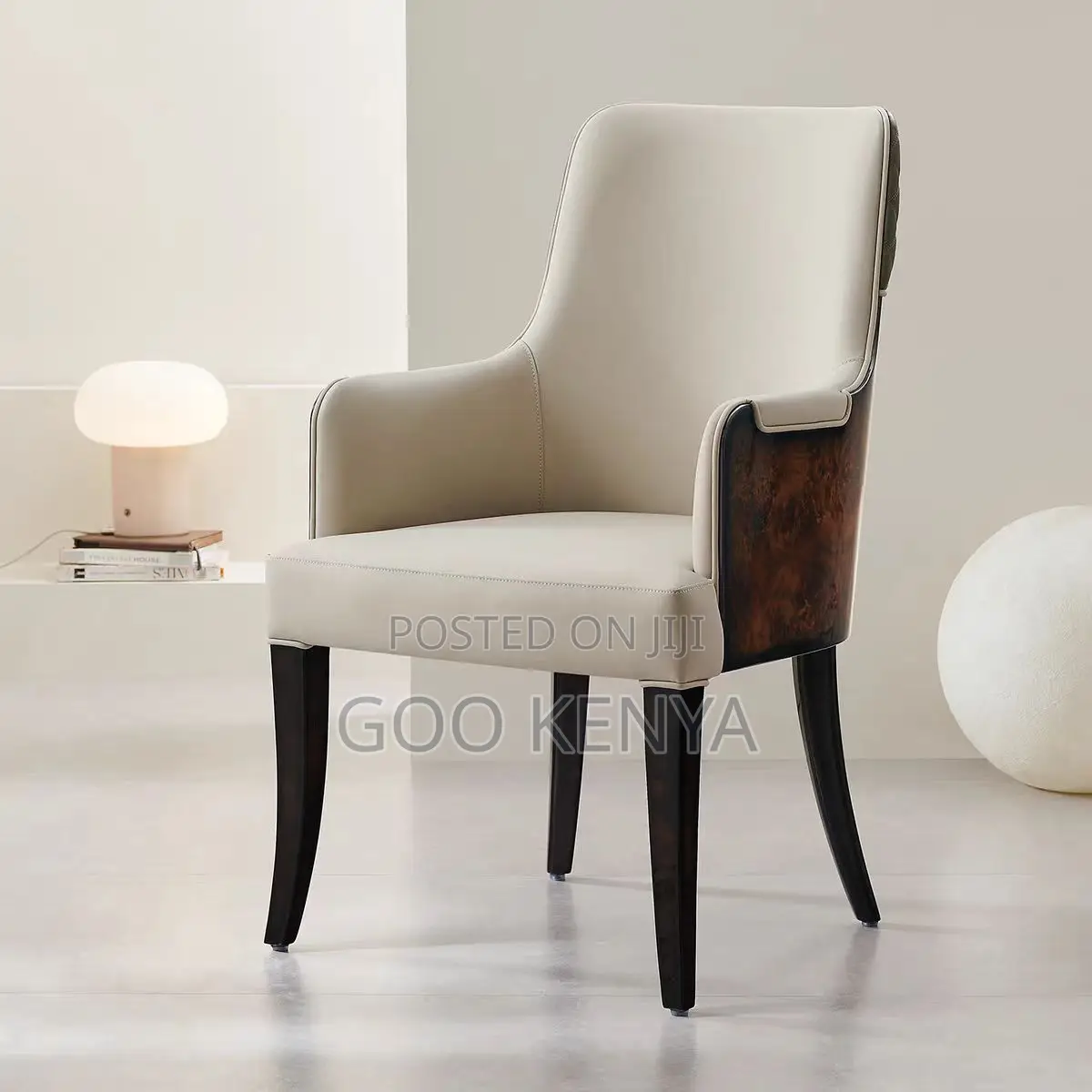 Home Chair; Designer High-end Wood Grain Chair For Living Room